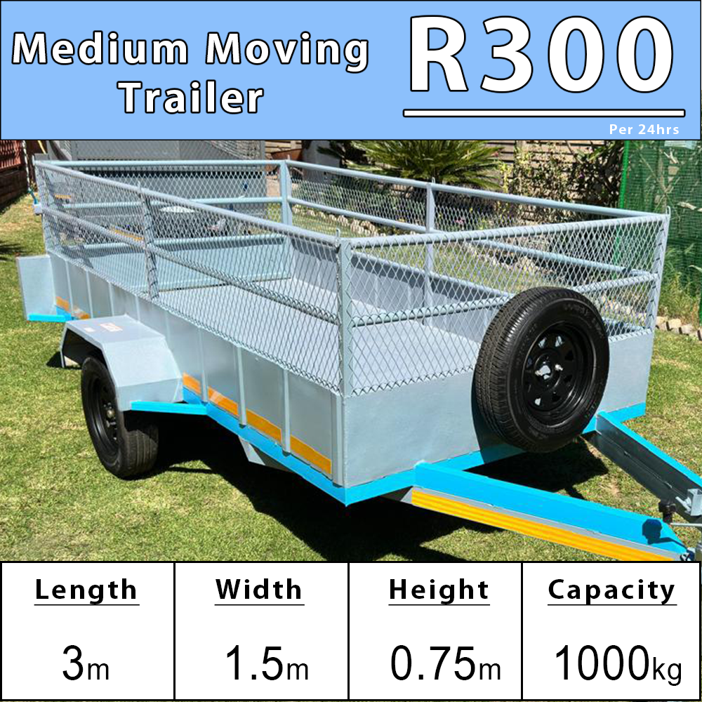 3-meter medium mesh trailer suitable for general moving and transport needs
