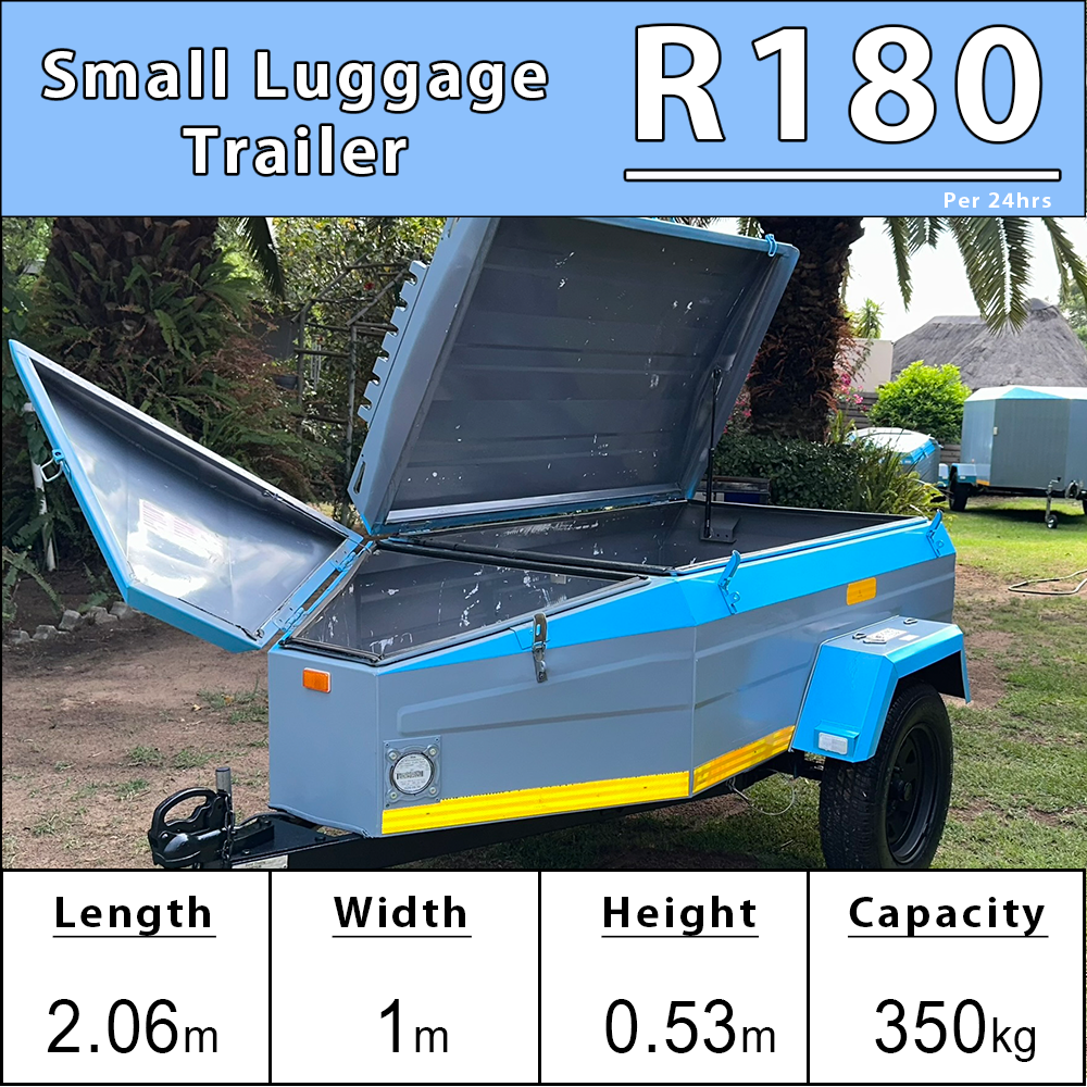 Compact 2.06-meter small luggage trailer